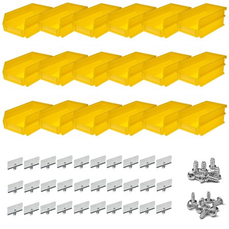 TRITON PRODUCTS Polypropylene Bin Kit, Yellow, Polypropylene, 4.125 in. W, 3 in. H BK-220